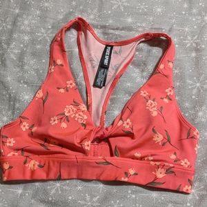 PINK Coral sports bra